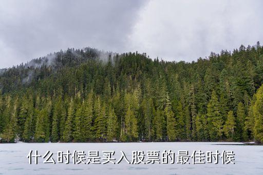 什么时候买入股票最好，什么时段买股票比较好