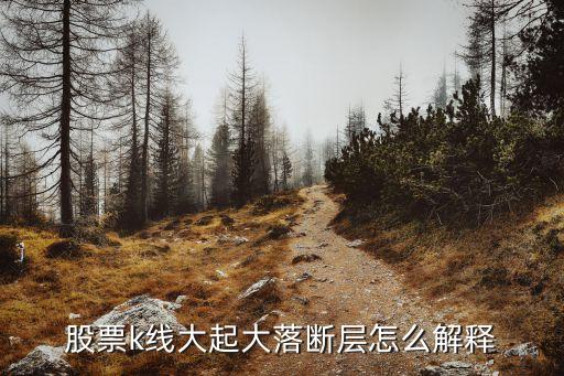 股票k线大起大落断层怎么解释