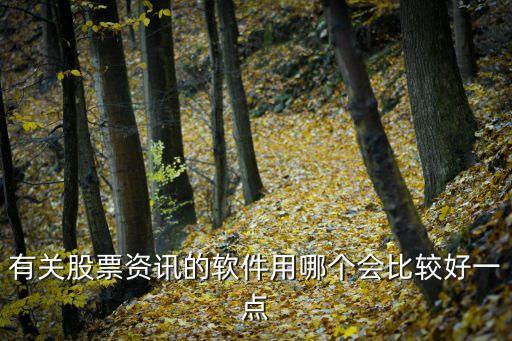 有关股票资讯的软件用哪个会比较好一点