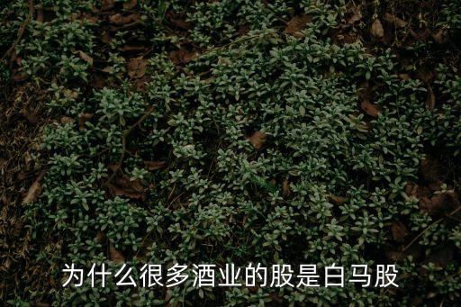 为什么很多酒业的股是白马股