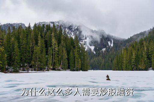 为什么这么多人需要炒股融资