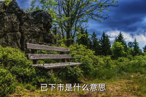 股票下市是什么意思，已下市是什么意思
