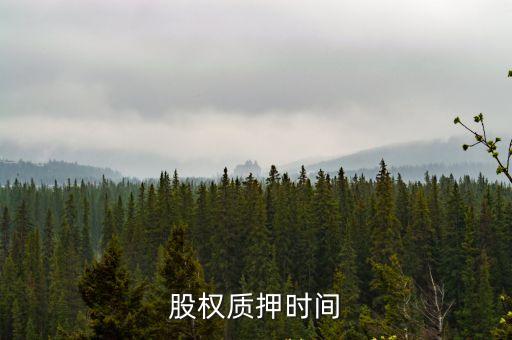 股权质押时间
