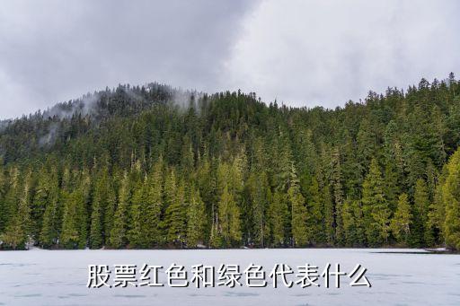 股票红色和绿色代表什么