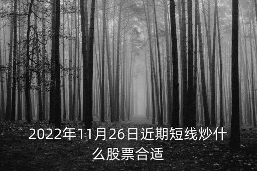 2022年11月26日近期短线炒什么股票合适