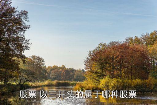 股票 以三开头的属于哪种股票