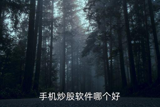 手机炒股软件哪个好