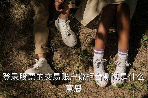 股票供给测试什么意思，登录股票的交易账户说柜台测试是什么意思