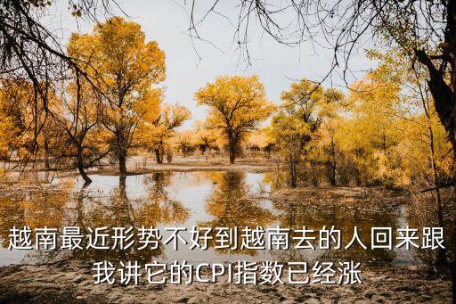 为什么越南股票会涨，越南最近形势不好到越南去的人回来跟我讲它的CPI指数已经涨