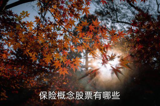 保险概念股票有哪些