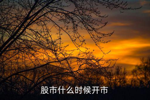 股市什么时候开市