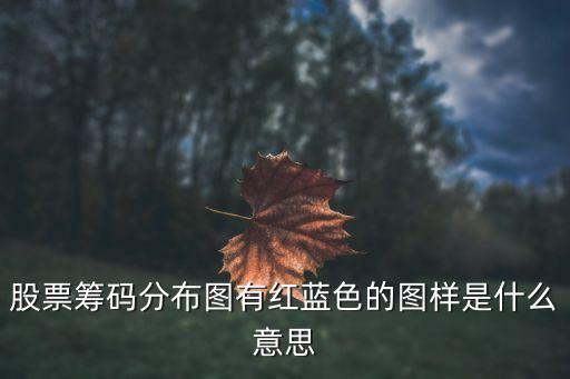 股票筹码分布图有红蓝色的图样是什么意思