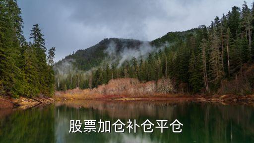 股票加仓补仓平仓