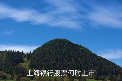 上海银行股票何时上市