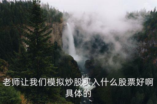 模拟投股选什么股票好，同花顺模拟炒股买那种股票好