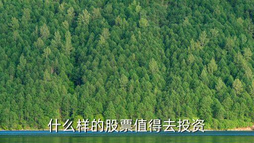 什么样的股票值得去投资