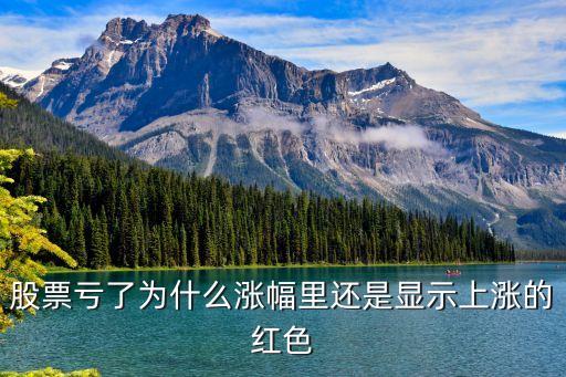 股票亏了为什么涨幅里还是显示上涨的红色