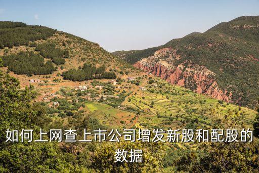 如何上网查上市公司增发新股和配股的数据
