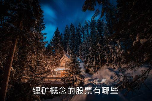 锂矿概念的股票有哪些