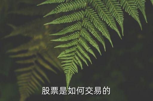 股票是如何交易的