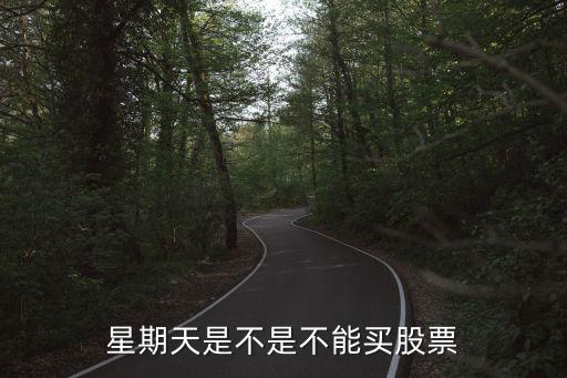 星期天是不是不能买股票