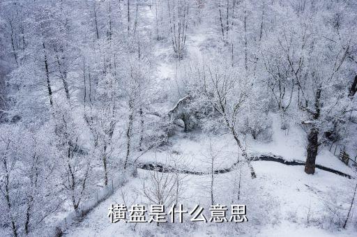 横盘是什么意思