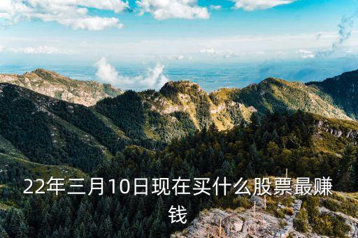 22年三月10日现在买什么股票最赚钱