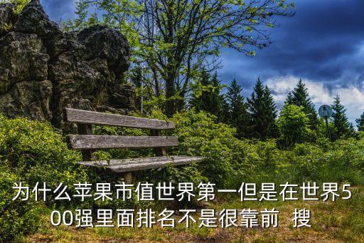 为什么苹果市值世界第一但是在世界500强里面排名不是很靠前  搜