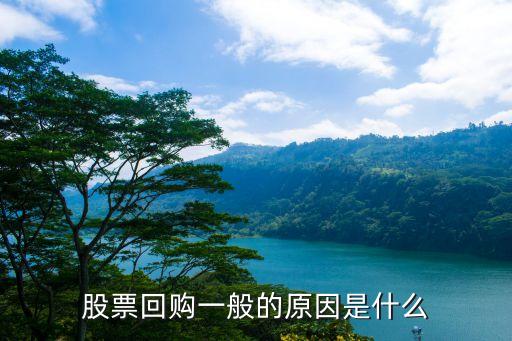 雅戈尔股票为什么回购，股票回购一般的原因是什么