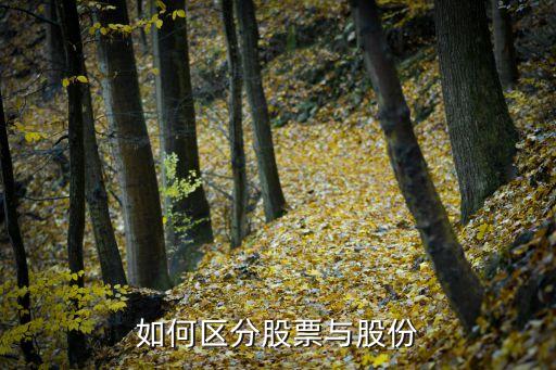 如何区分股票与股份