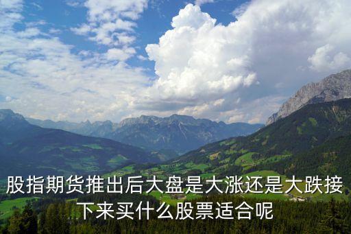 股指期货推出后大盘是大涨还是大跌接下来买什么股票适合呢