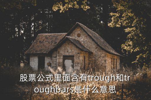 股票公式里面含有trough和troughbars是什么意思