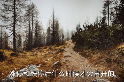 股票跌停后什么时候开，涨停和跌停后什么时候才会再开的