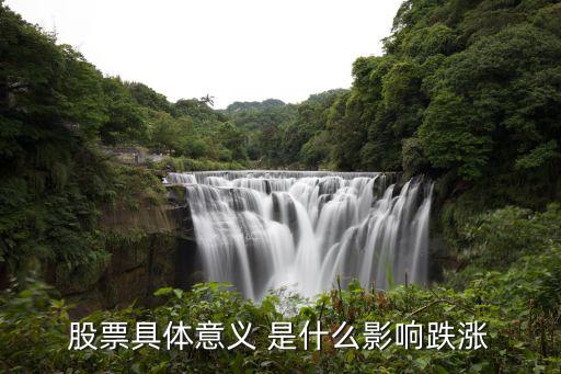 股票具体意义 是什么影响跌涨