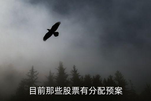 目前那些股票有分配预案