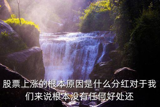 股票上涨的根本原因是什么分红对于我们来说根本没有任何好处还