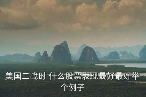 美国二战时 什么股票表现最好最好举个例子