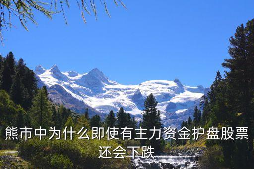 为什么股票在熊市中跌停，股市为什么跌停的这么离谱