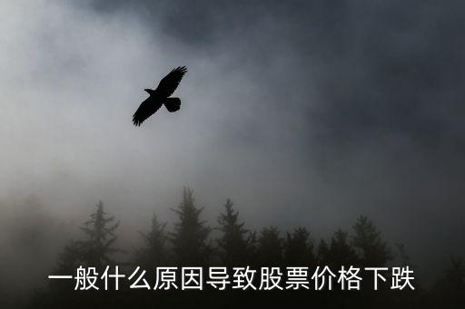 一般什么原因导致股票价格下跌