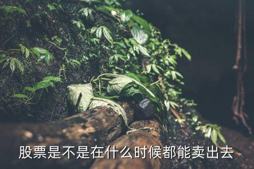股票是不是在什么时候都能卖出去