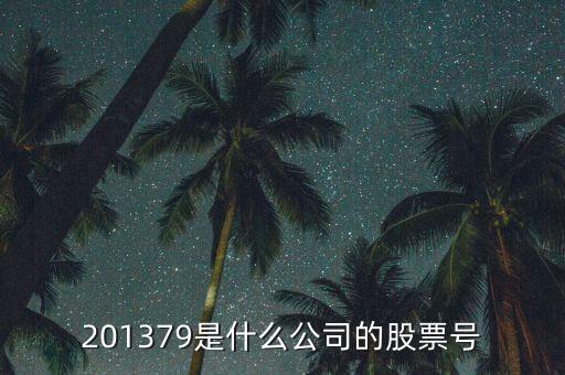 红鹰集团股票代码是什么，201379是什么公司的股票号