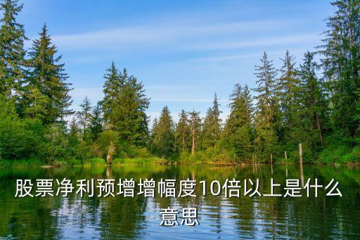 股票净利预增增幅度10倍以上是什么意思