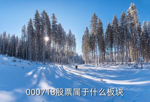 000718股票属于什么板块
