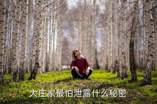 大庄家最怕泄露什么秘密