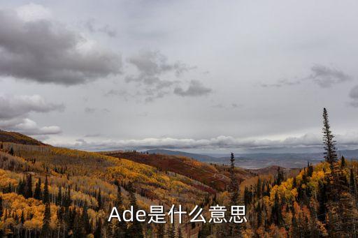 Ade是什么意思