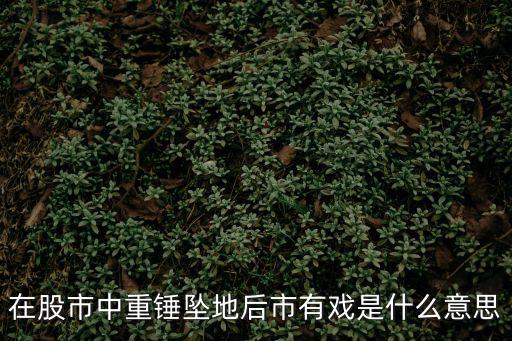 在股市中重锤坠地后市有戏是什么意思