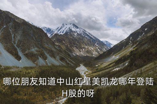 哪位朋友知道中山红星美凯龙哪年登陆H股的呀