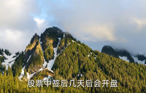 中签股票什么时候开盘，中签了股票什么时候能开盘