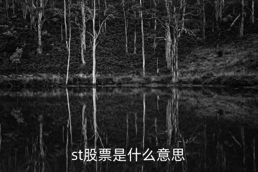 st股票是什么意思