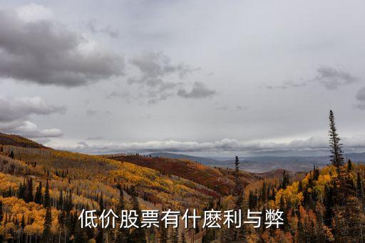 低价股票有什麽利与弊